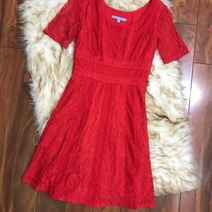 Antonio Melani red lace dress